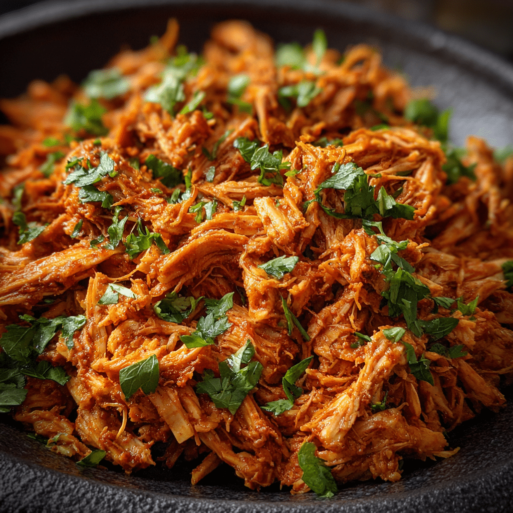 Le poulet effiloché à la mijoteuse