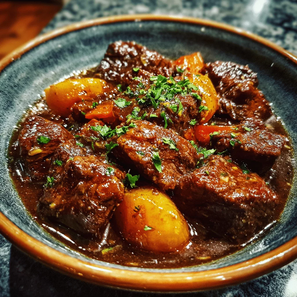 recette de cube de boeuf à la mijoteuse​