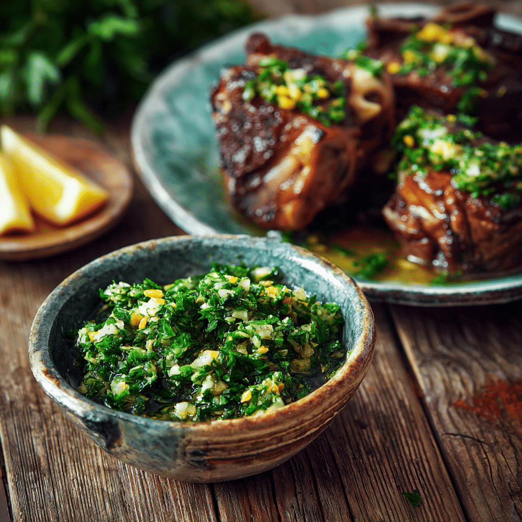 Gremolata maison à servir sur osso bucco