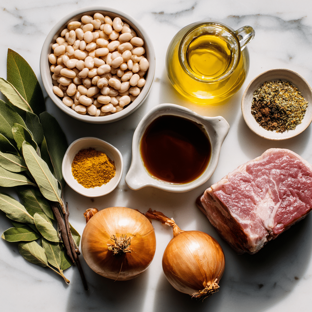  ingrédients fèves au lard mijoteuse