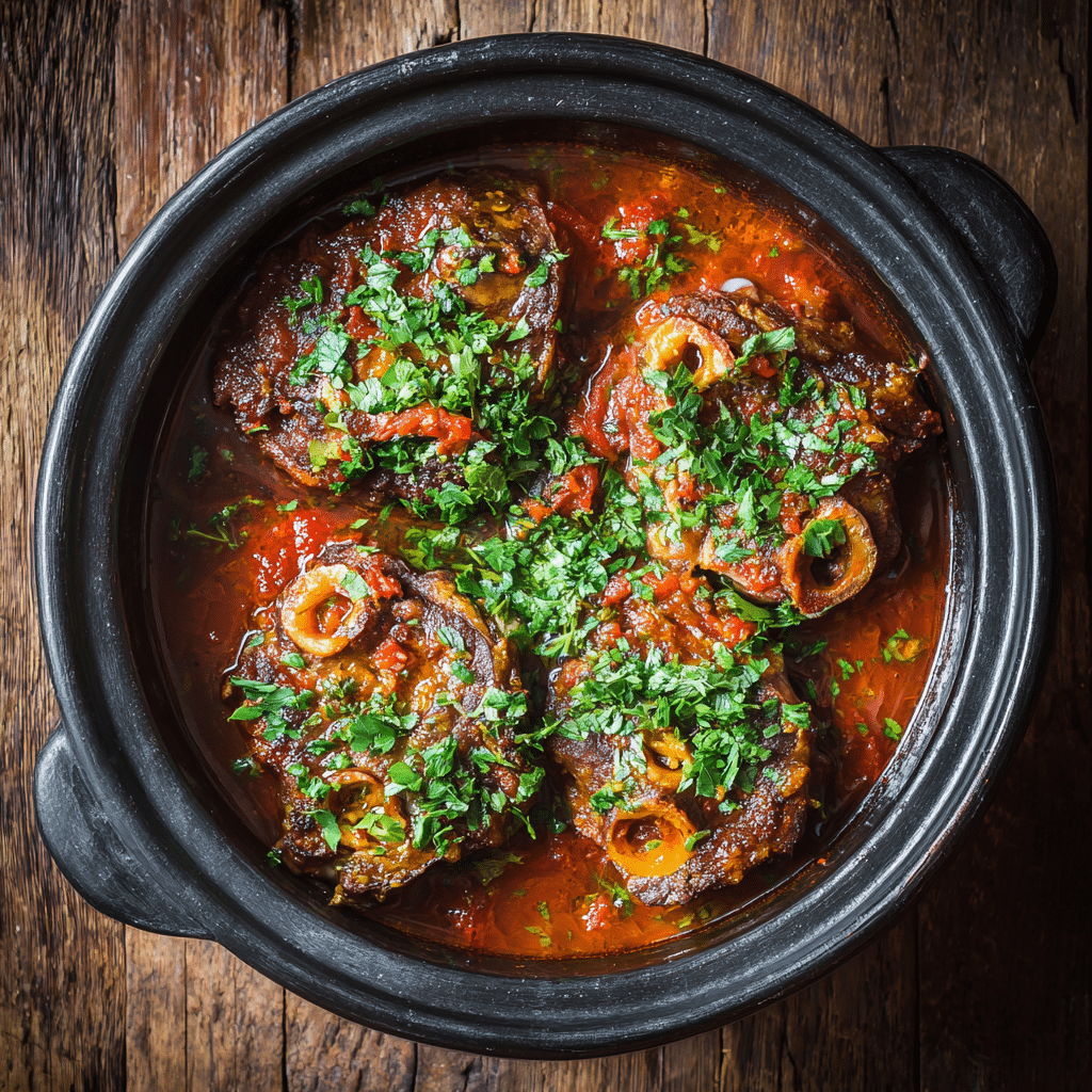 Osso bucco à la mijoteuse facile prêt à servir