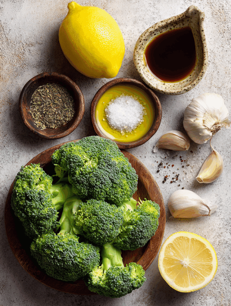 ingrédients recette brocolis airfryer	