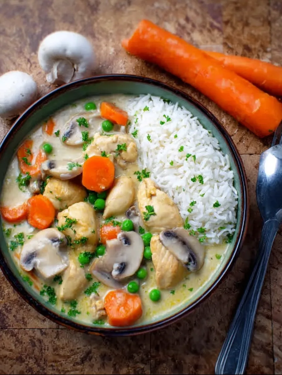 Hühnerfrikassee comme maman le fait