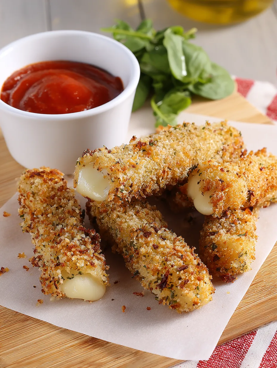 Bâtonnets de fromage au Airfryer : croustillants dehors, fondants dedans