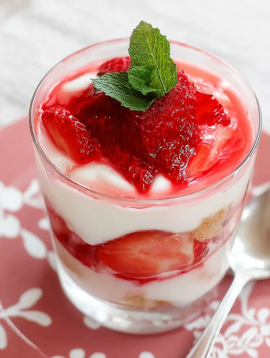 Tiramisu aux fraises en verrine