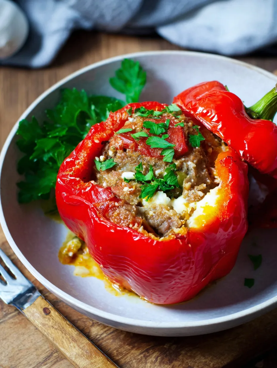 Poivrons farcis rapides à l’air fryer