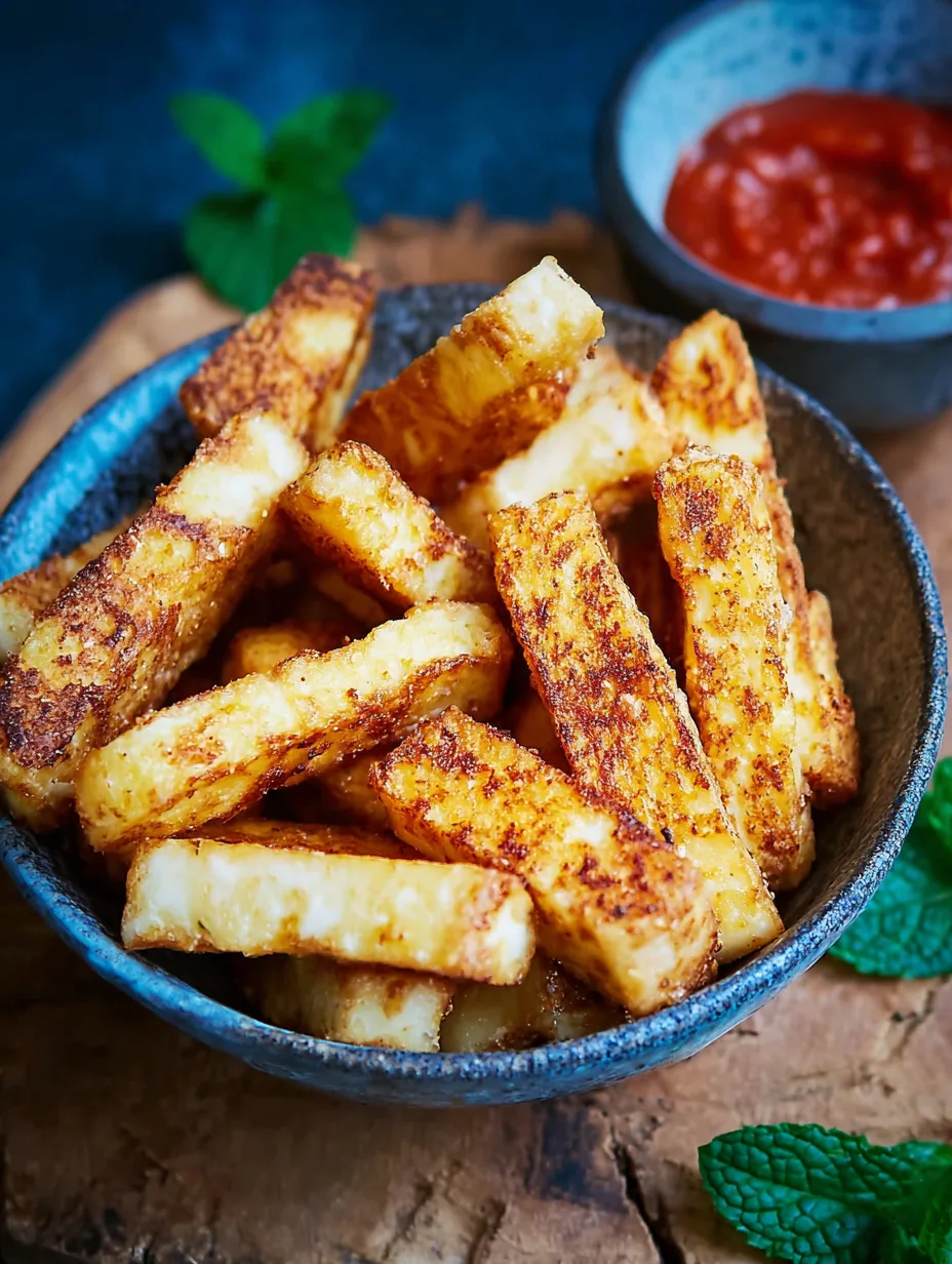 Frites de halloumi à l’airfryer