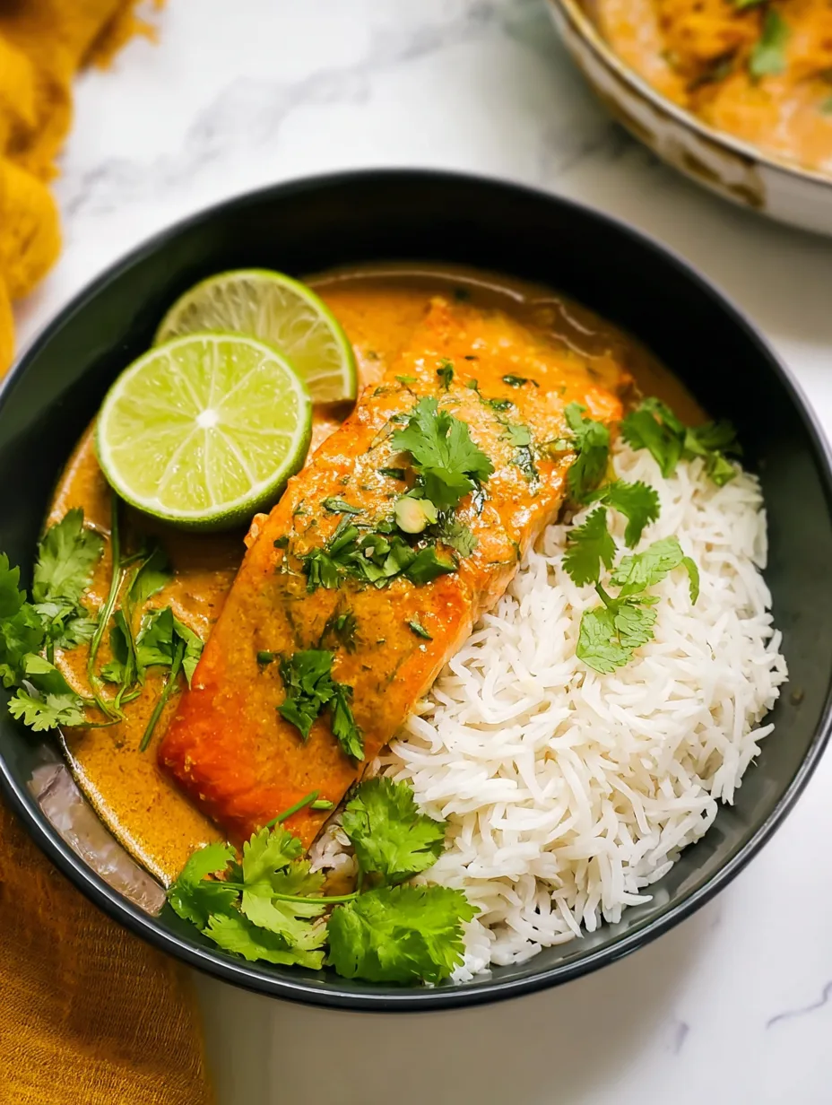 Saumon express au curry rouge (façon thaï)