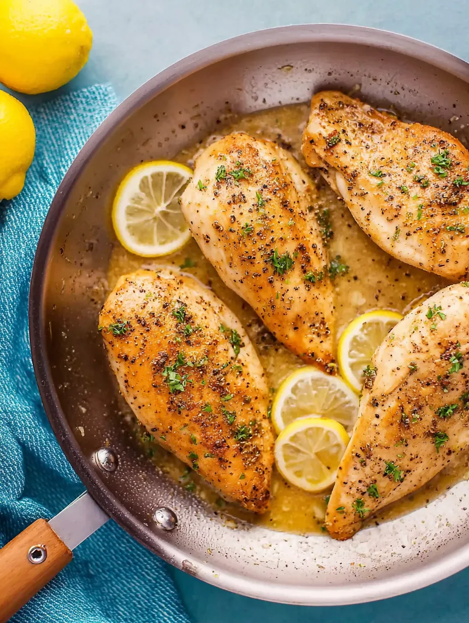 Poitrines de poulet au citron et au poivre