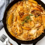 Poulet crémeux aux pommes et cidre