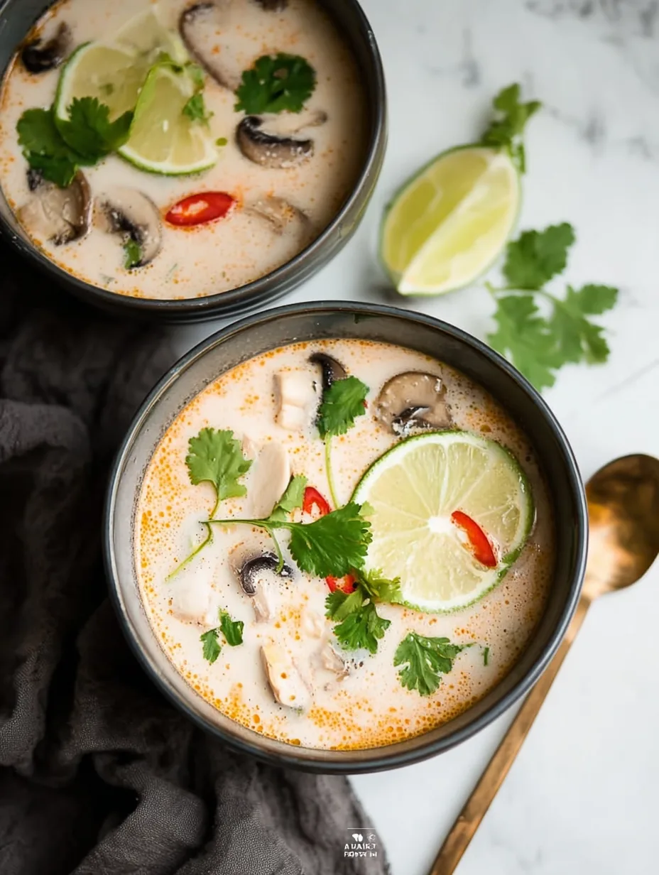 Soupe thaïlandaise au lait de coco