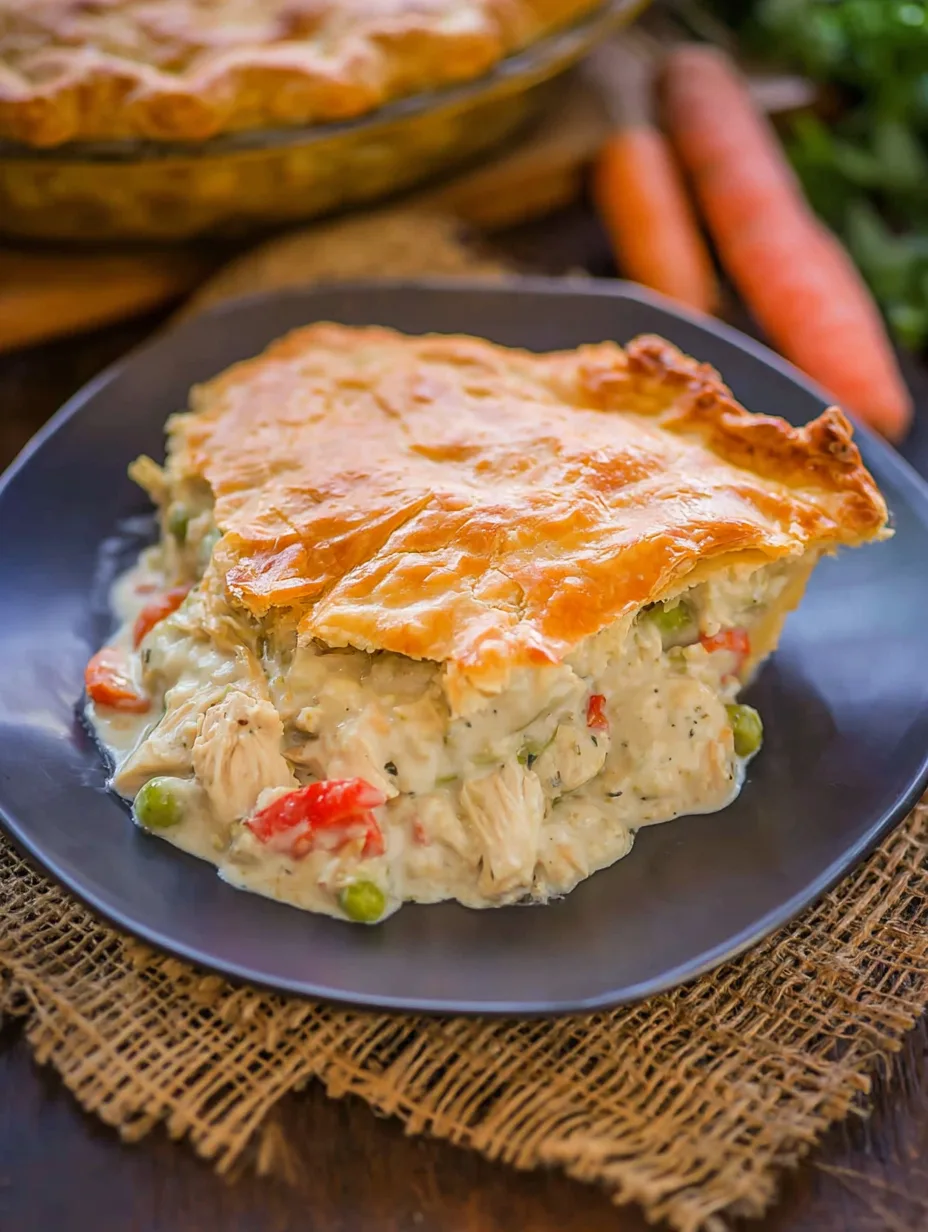 Tourte au Poulet Crémeuse et Facile