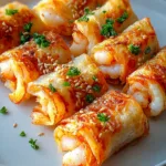 Cigares croustillants crevettes ail