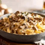 Pâtes crémeuses aux champignons