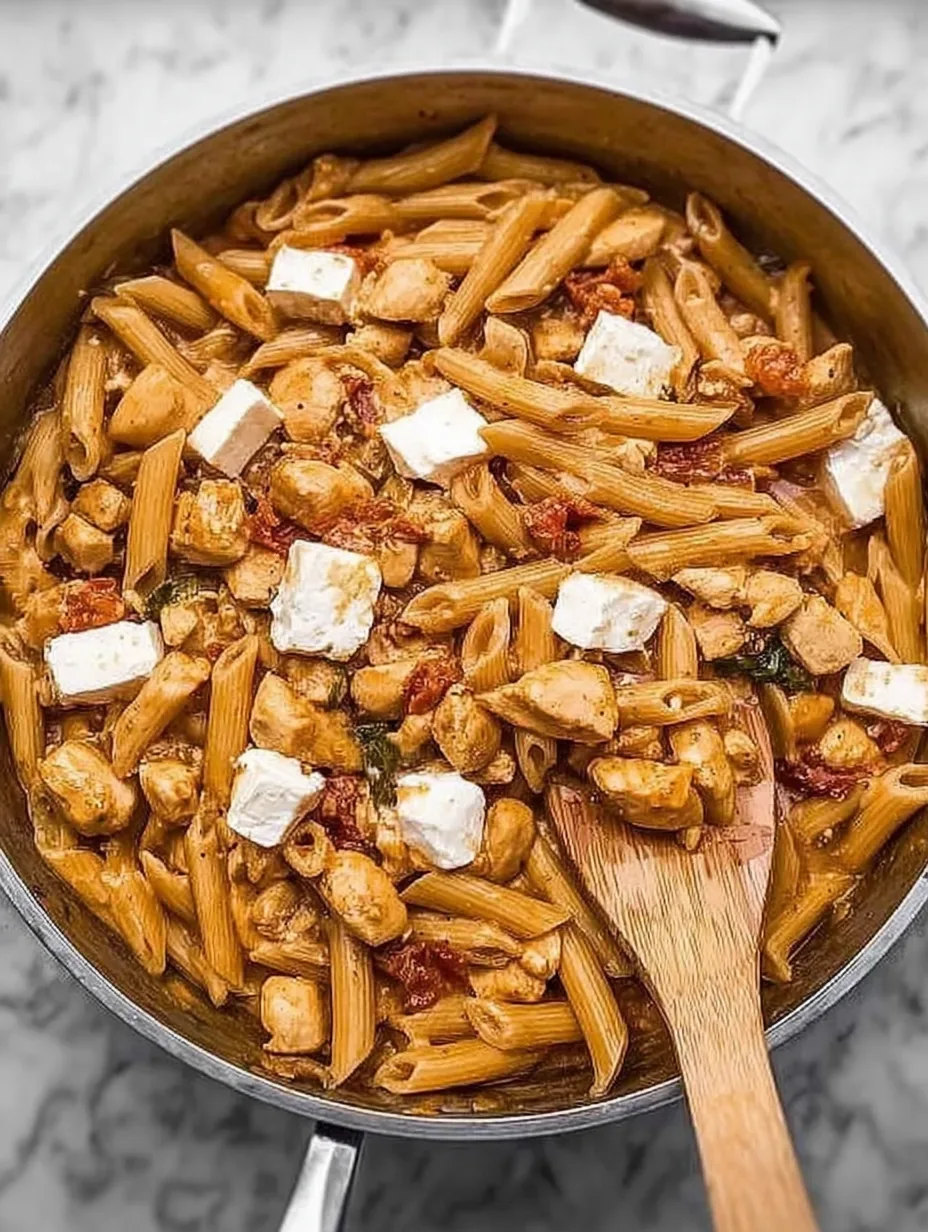 One-pot pâtes crémeuses au poulet – ultra rapide