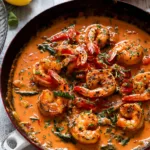 Crevettes crémeuses au paprika – repas léger et savoureux