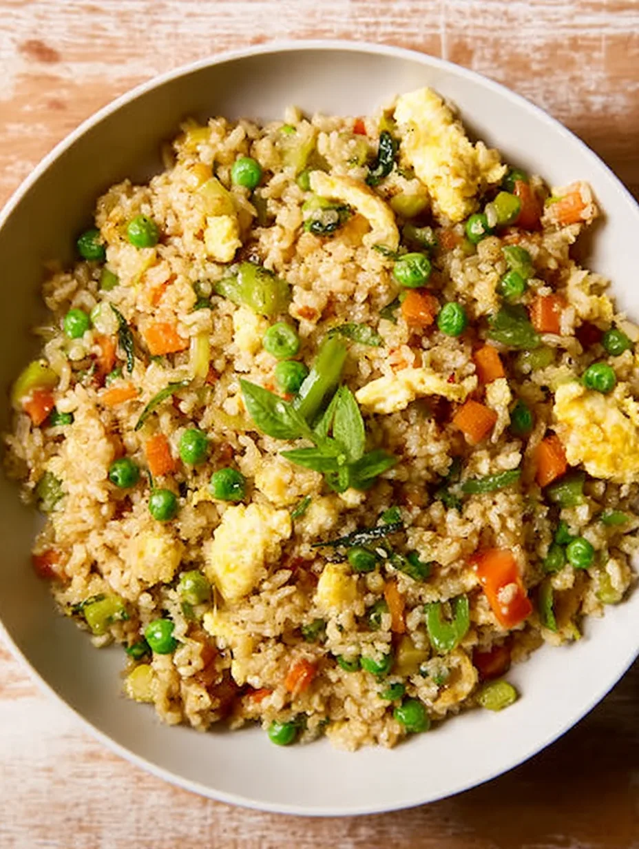 Riz sauté aux légumes et œufs façon wok
