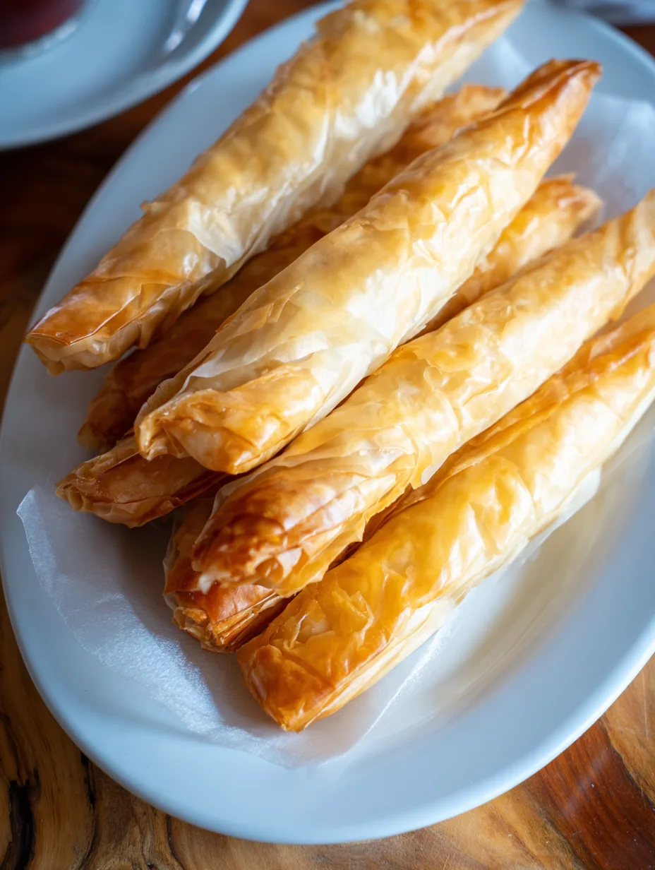 Cigares croustillants aux crevettes en pâte filo (Birouat)