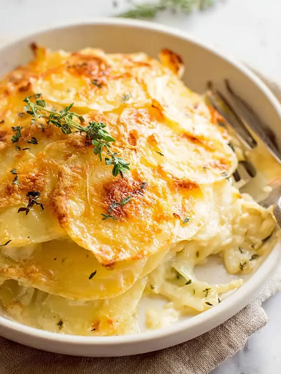 Gratin de pommes de terre croustillant