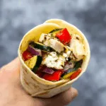 Wraps Faciles au Poulet et Légumes Grillés