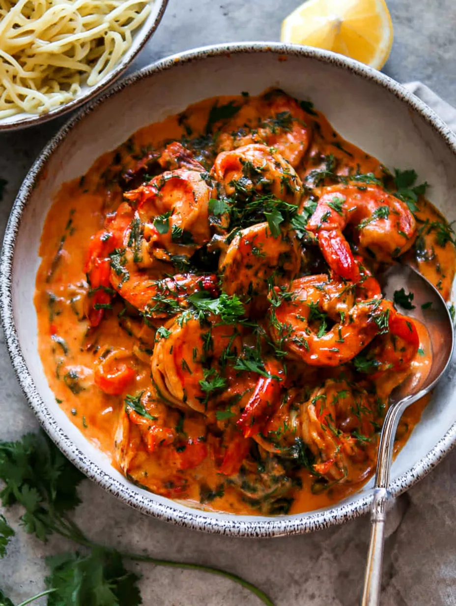 Crevettes crémeuses au paprika – repas léger et savoureux