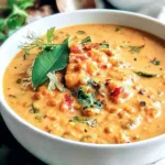 Soupe de lentilles corail au lait de coco