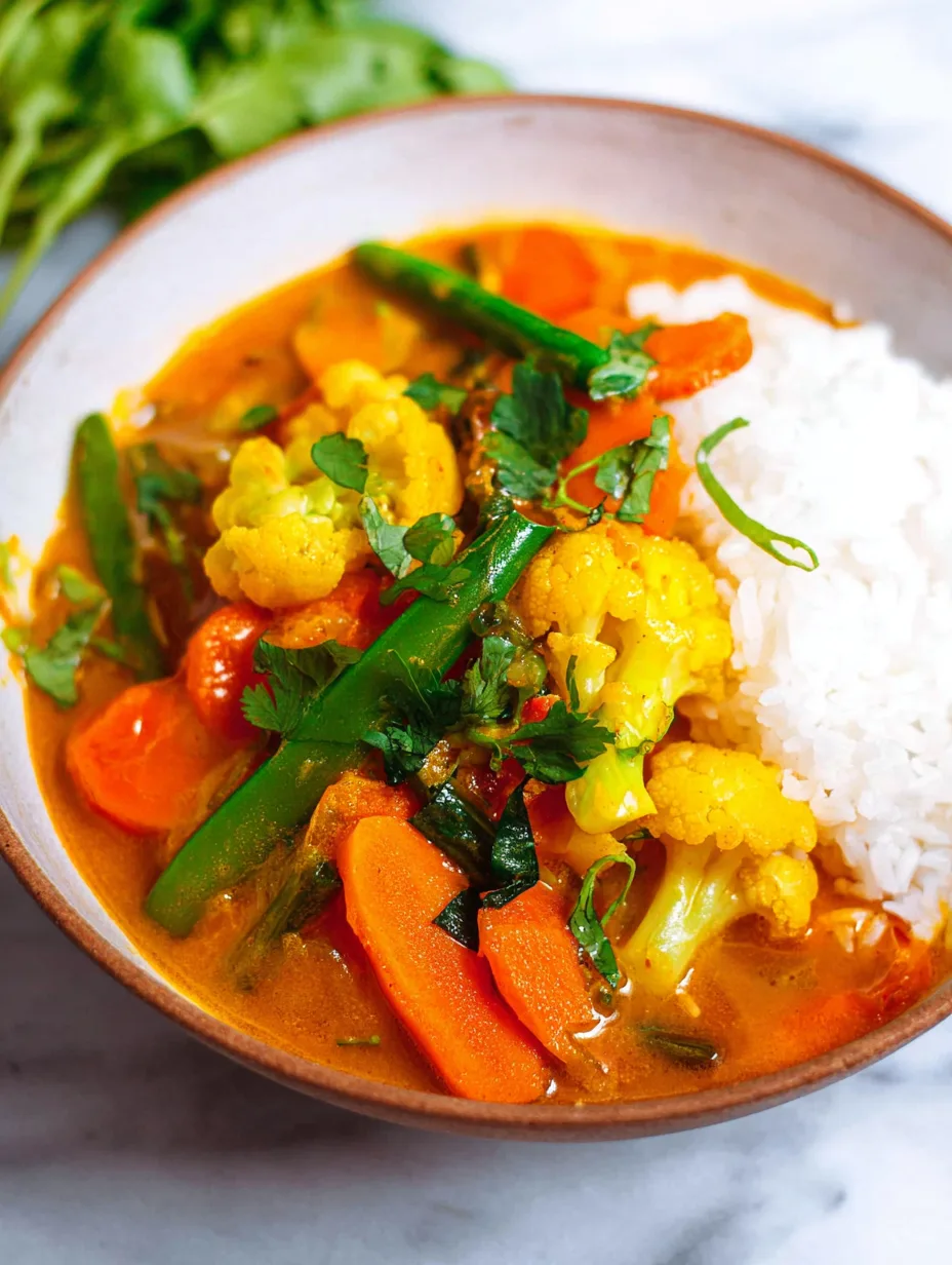 Curry de légumes au lait de coco
