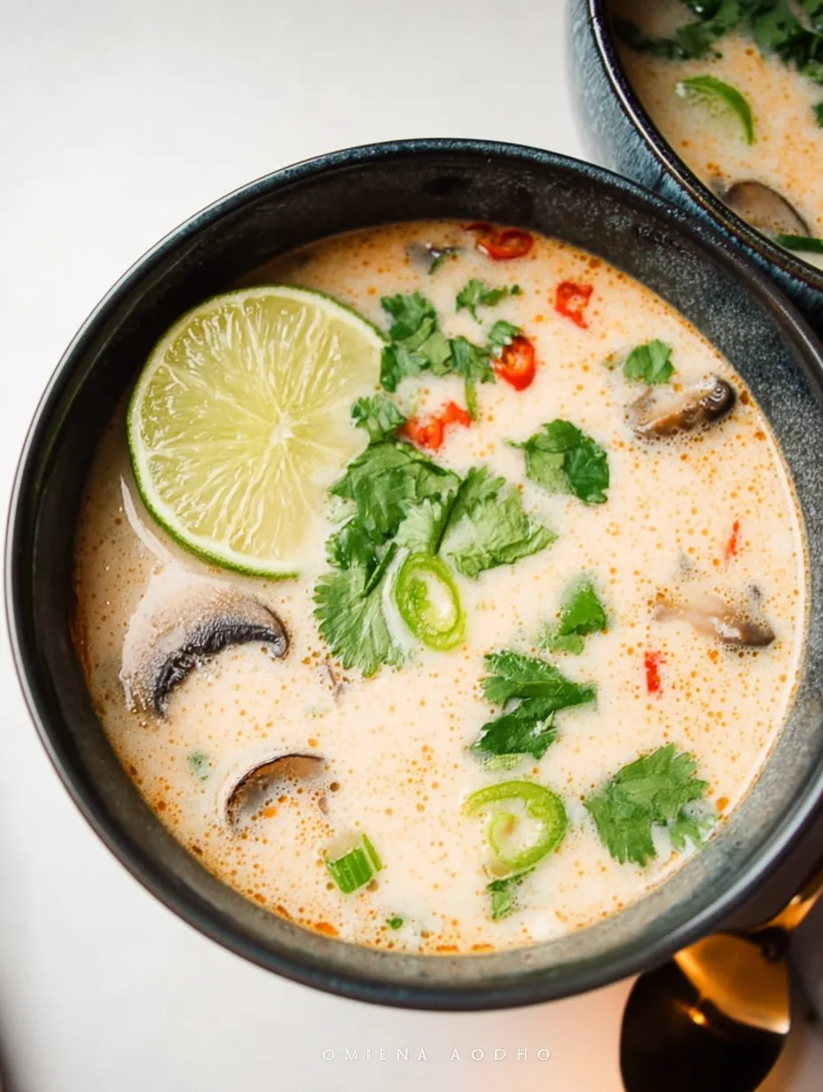Soupe thaïlandaise au lait de coco