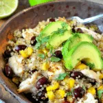 Salade de quinoa, avocat et poulet grillé