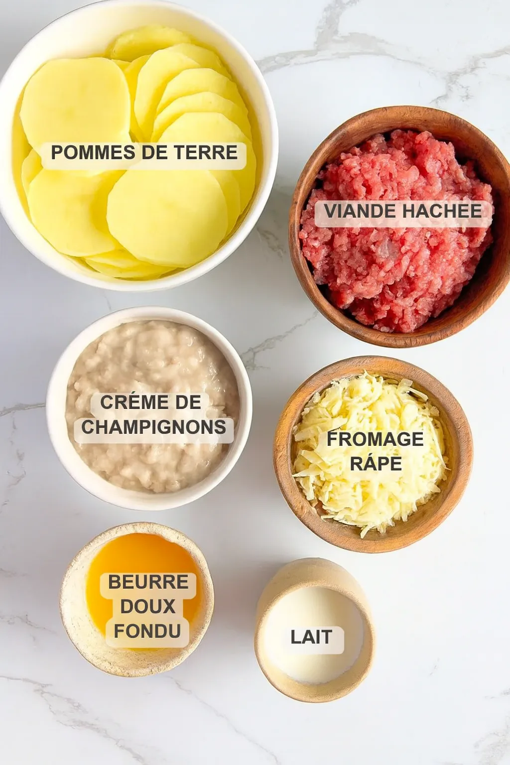 Viande hachée & pommes de terre au four – plat familial économique