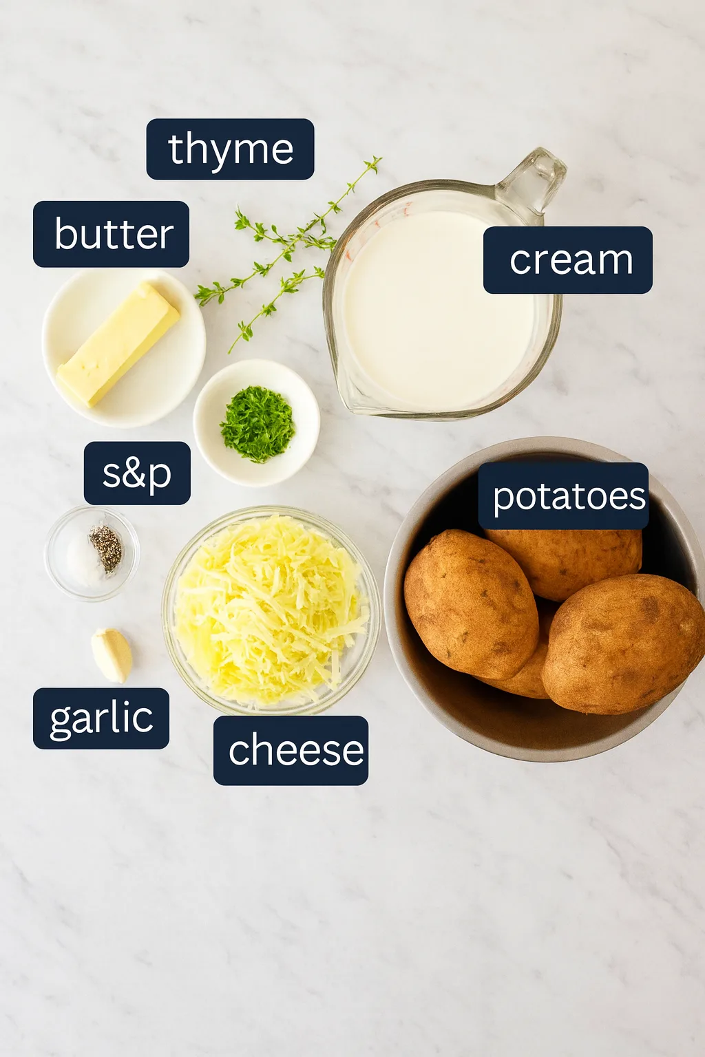 Gratin de pommes de terre croustillant