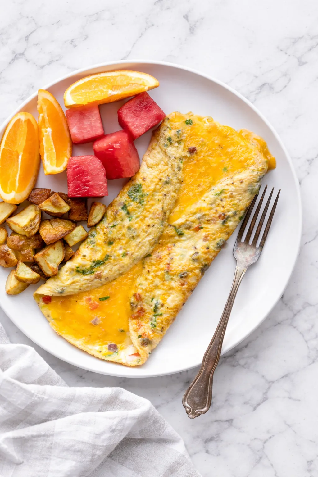 Omelette healthy aux légumes de saison