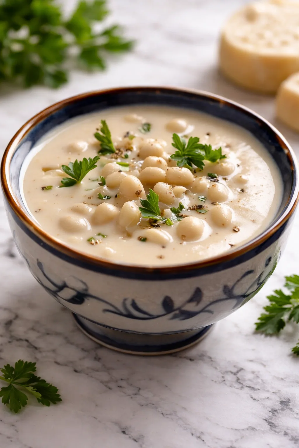 Soupe crémeuse aux haricots