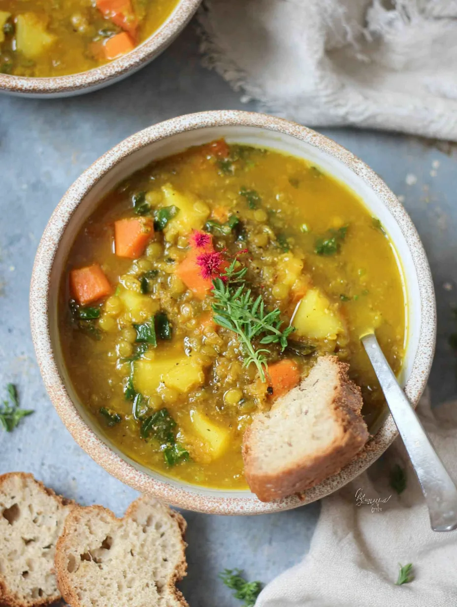 Soupe de lentilles façon “immunité hiver”