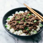 Bol de bœuf haché coréen