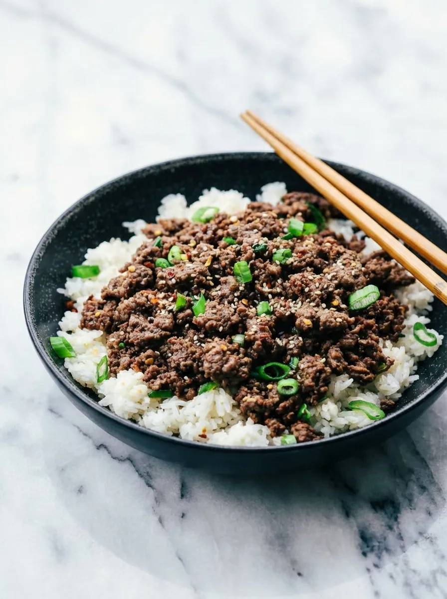 Bol de bœuf haché coréen