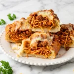 Bols de spaghetti au pain à l’ail faciles