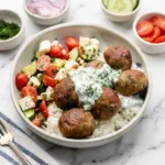 Boulettes de dinde grecques avec tzatziki