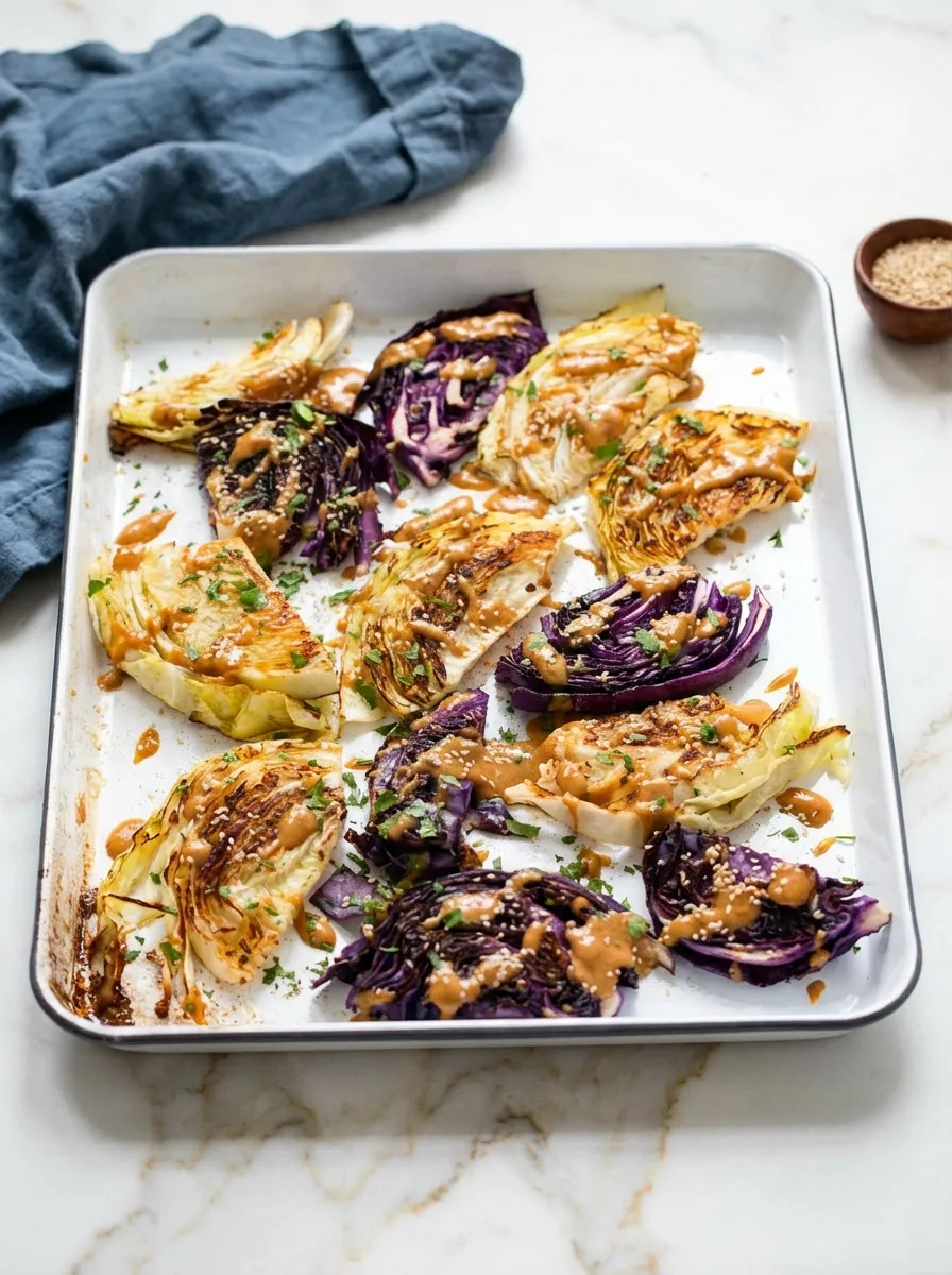 Chou pointu gratiné au four avec sauce crémeuse