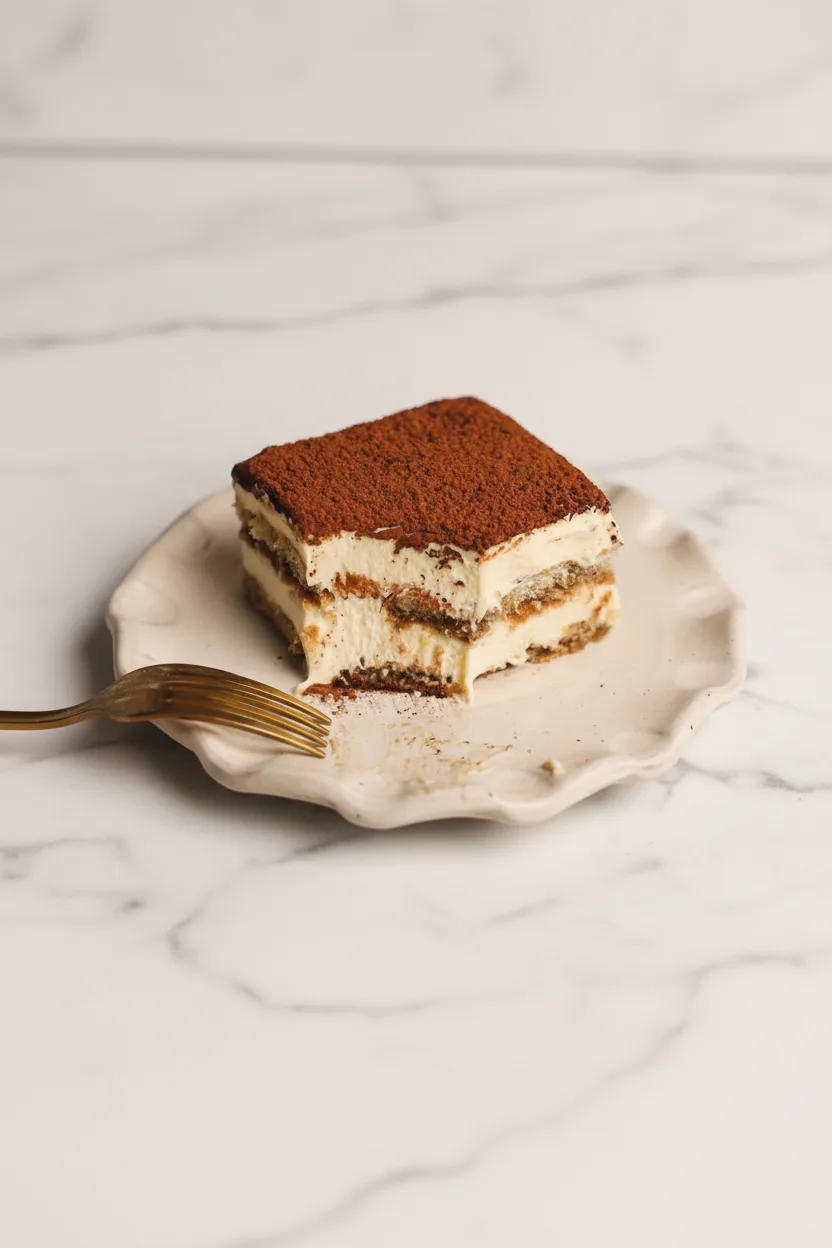 Tiramisu italien traditionnel au mascarpone