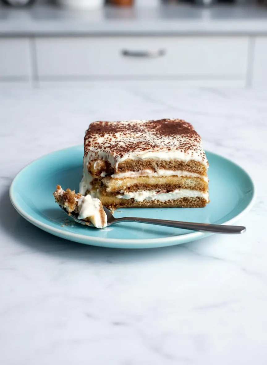 Tiramisu italien sans alcool – goût café intense