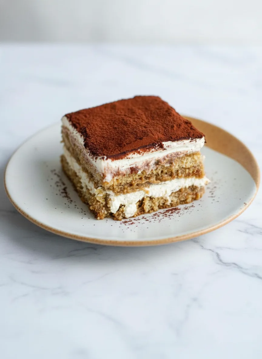 Recette de tiramisu végan (sans gluten, sans œufs)