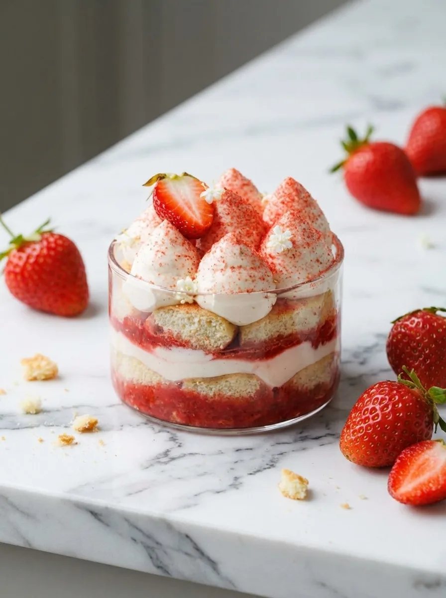 Tiramisu Fraise Sans Œufs