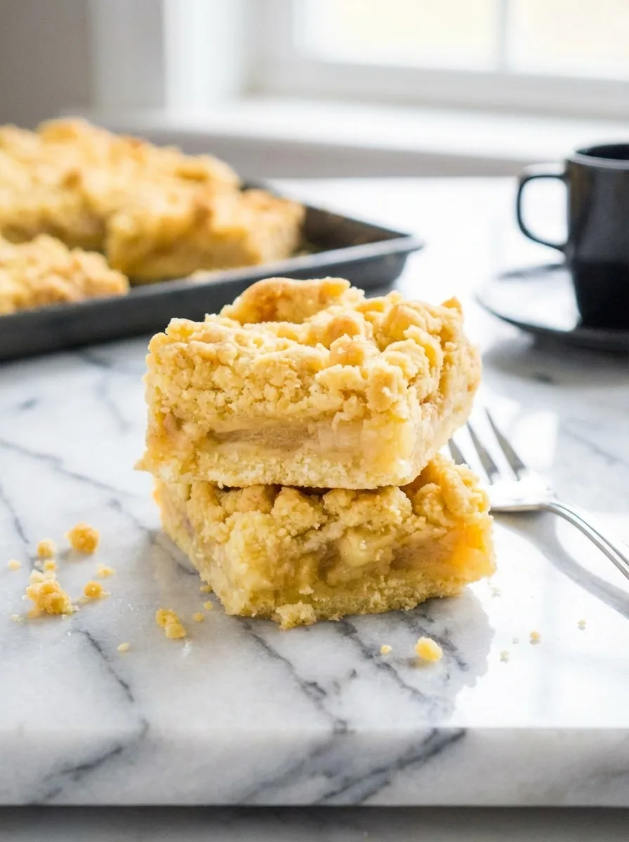 Gâteau à la vanille sur plaque avec streusel croustillant