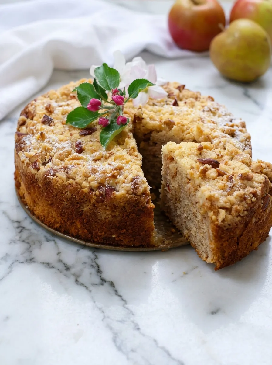 Gâteau aux pommes rapide à la manière des fermes traditionnelles