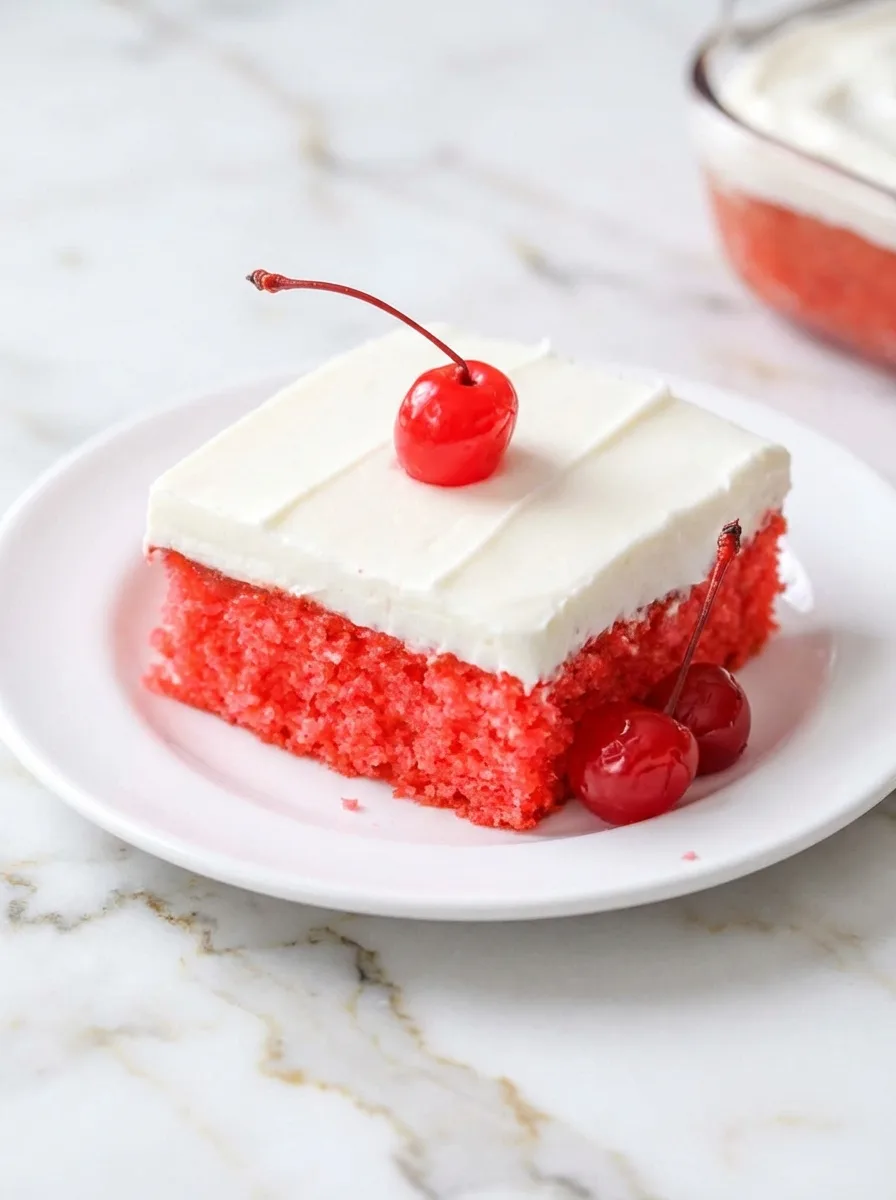 Gâteau rapide aux cerises sur plaque