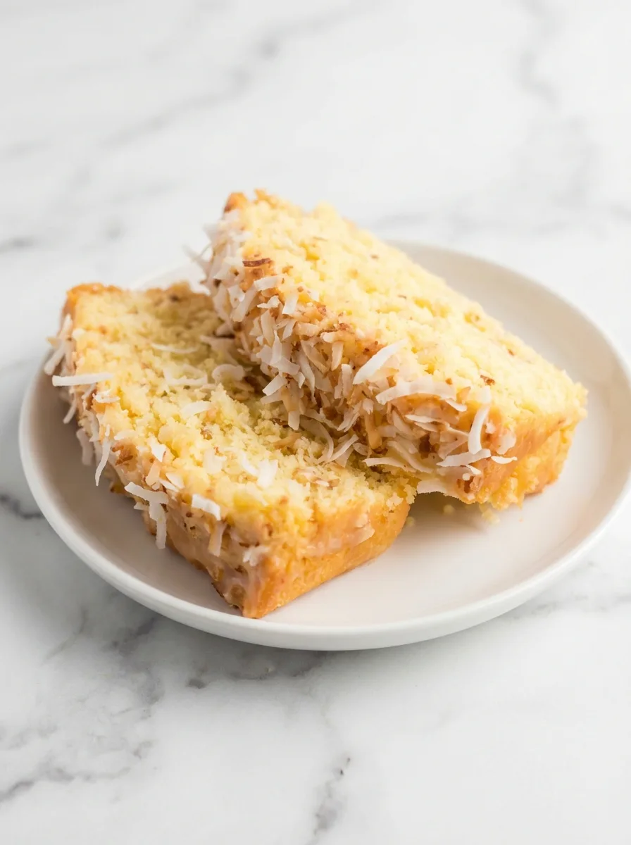 Gâteau au babeurre et à la noix de coco
