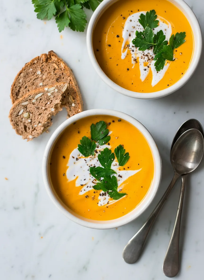 Velouté de potiron au gingembre