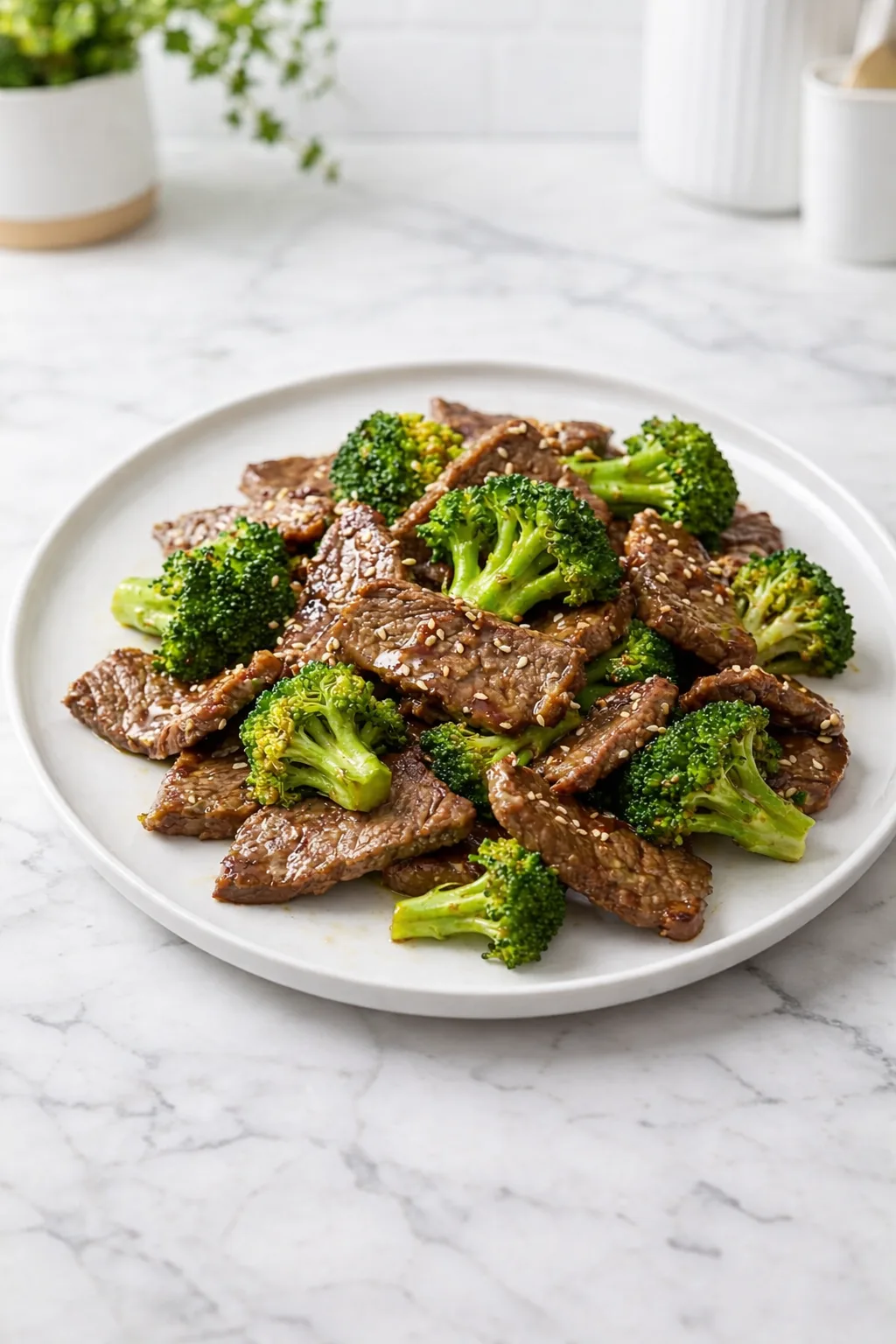 Bœuf chinois au brocoli (plat unique façon restaurant)