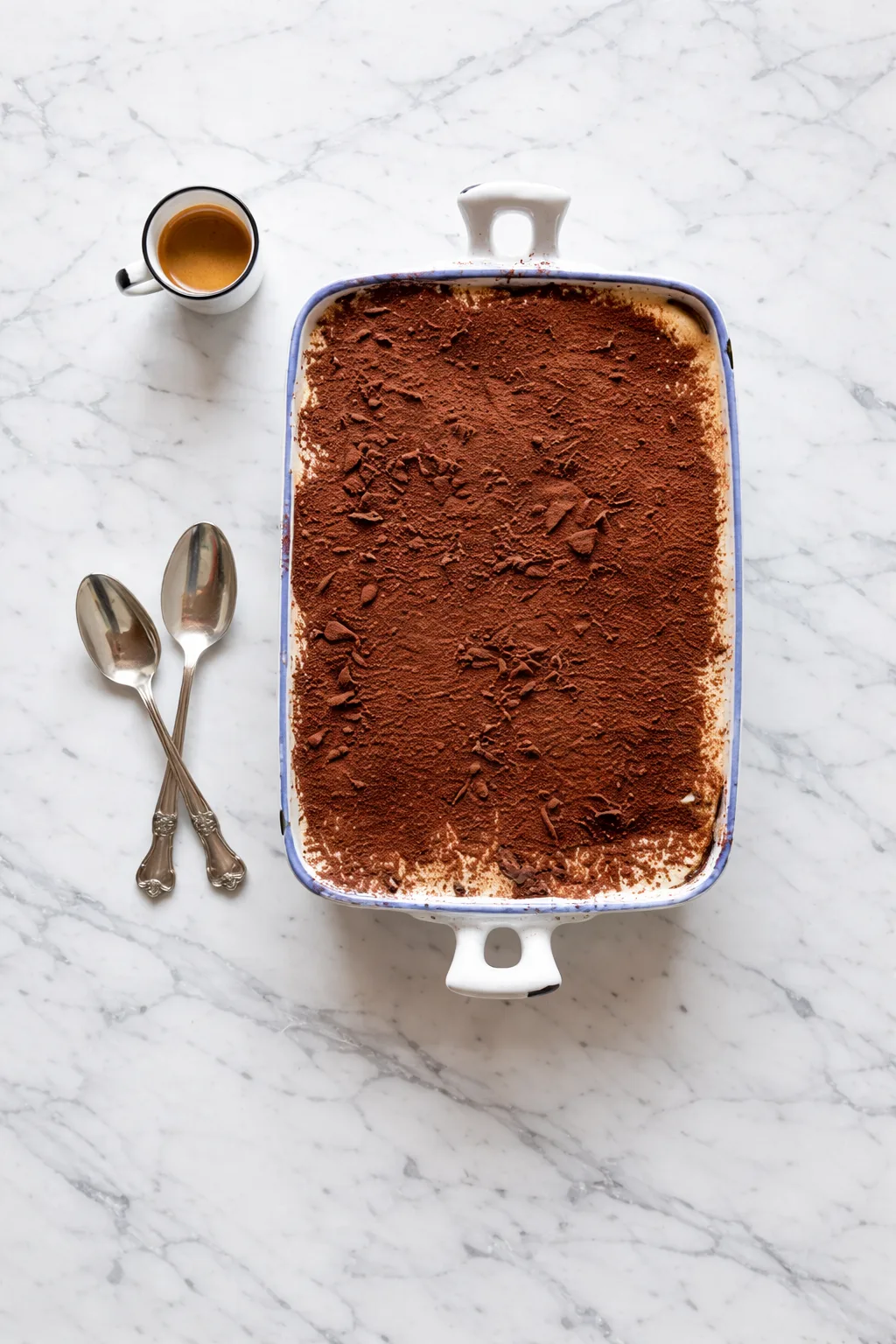 Tiramisu familial en grand plat à partager